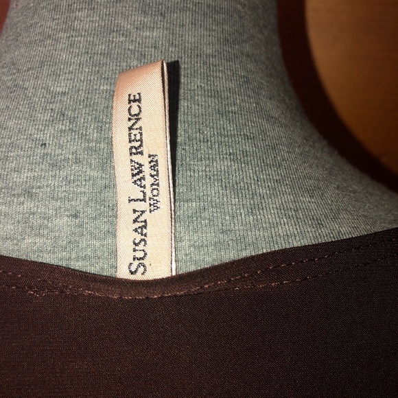 Susan Lawrence Brown Dress Top - Picture 5 of 6